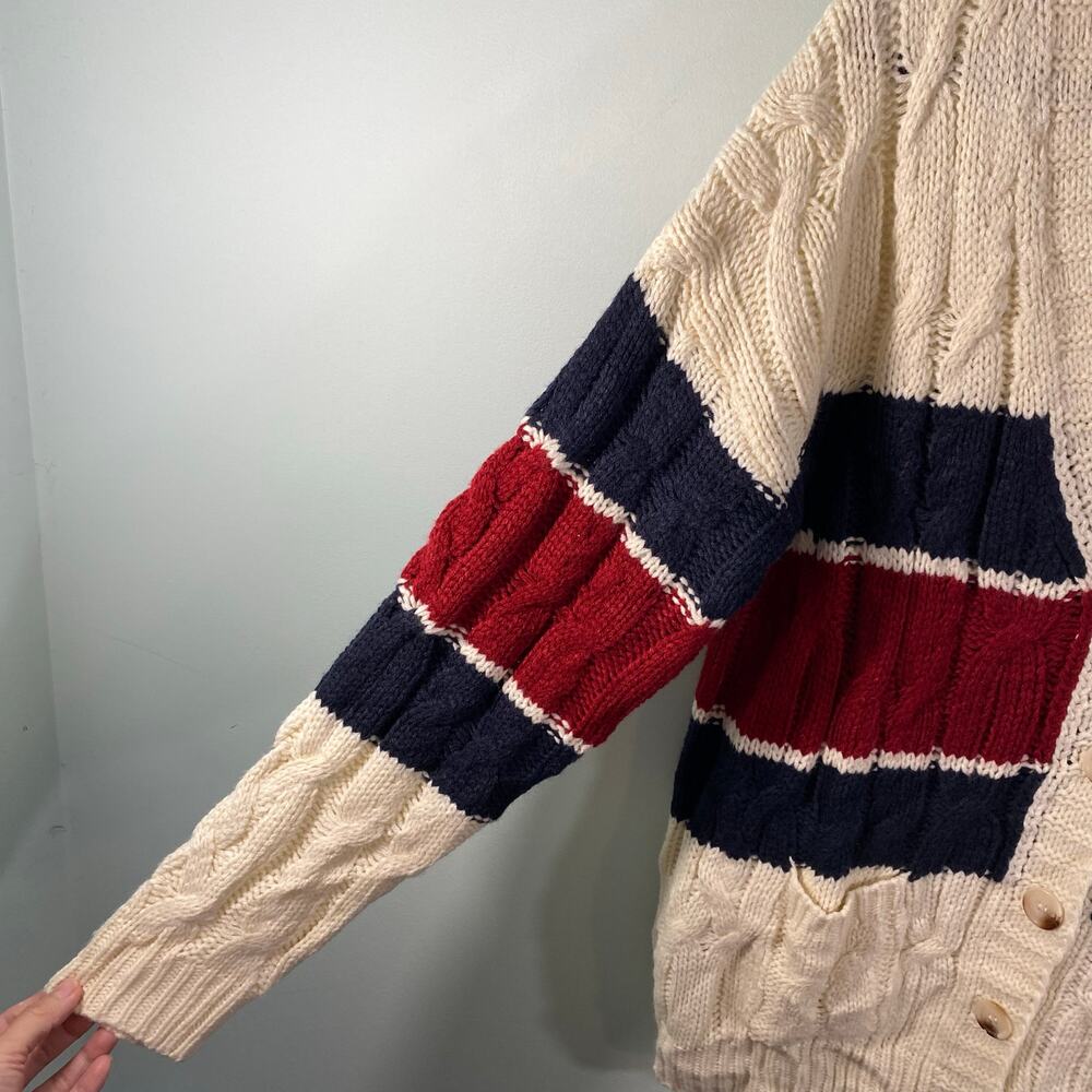 Edikted Women Cream Tinsley Oversized Cable Knit Cardigan Size XS/S NWT - Picture 6 of 9